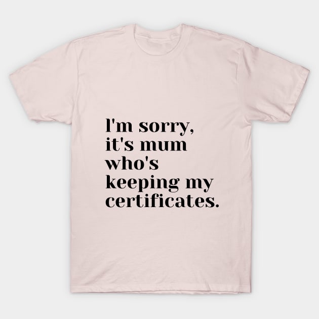 paralegal Certificate T-Shirt by Elite Smart ware